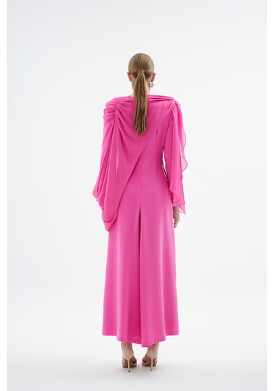 Senna Peony Elbise Pembe Pembe