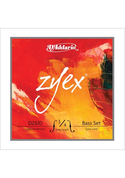 Daddarıo Dz610 3/4m Kontrabas Tel Seti, Zyex, 3/4 Scale, Medıum Tensıo