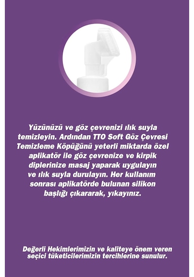 Tto Soft Göz Çevresi Temizleme Köpüğü Aplikatörlü 2 x 150 ML