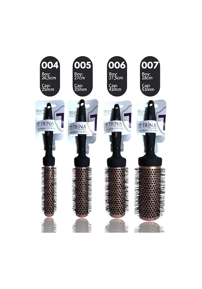 Trina Diva Yuvarlak Termal Fön Fırçası 43 Mm Çap 06