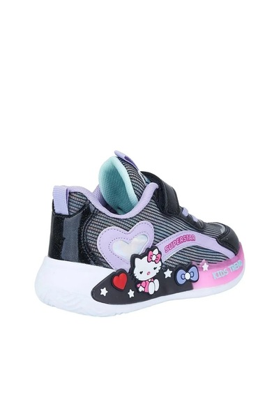 Zacoz Kız Çocuk Sevimli Figürlü Renkli Günlük Spor Sneaker Ayakkabı Siyah