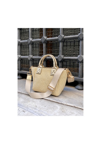 Nura Collection Mektup Model Kadın El Ve Omuz Çantası Altın - 925514442 Altın