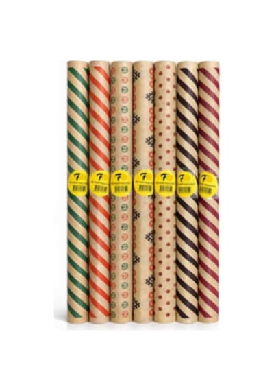 3 Adet Karışık Desen 70 X 100 Kraft Hediyelik Ambalaj Kağıdı