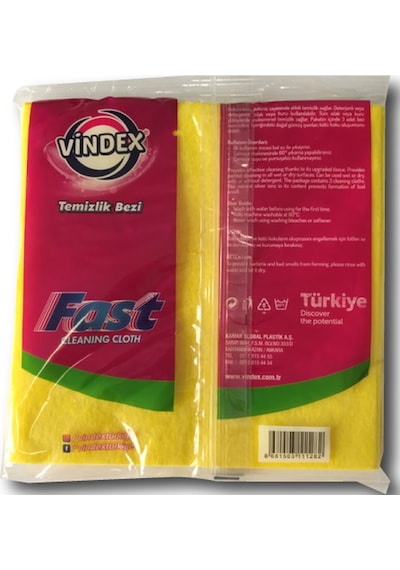 Vindex Temizlik Bezi 3'lü