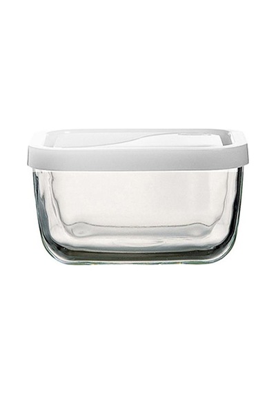 Paşabahçe 2'Li Beyaz Kapaklı Saklama Kabı 9X12X6 Cm Çok Renkli