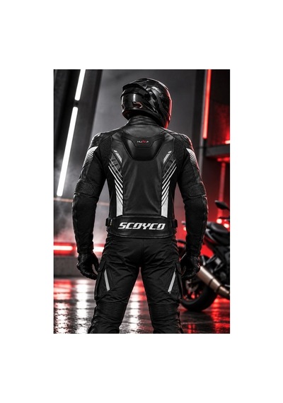 Motoanl Motosiklet Montu 4 Mevsim Maxdura 600-d Dayanıklı Deri Hörgüçlü Motorcu Mont Çok Renkli