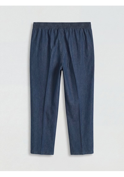 Lcwaıkıkı Classic İndigo Carrot Fit Keten Karışımlı Kadın Jean Pantolon
