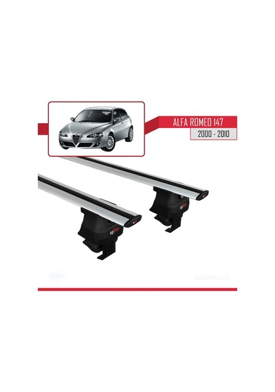 Alfa Romeo 147 2000-2010 Arası İle Uyumlu Ace-4 Ara Atkı Tavan Barı Gri