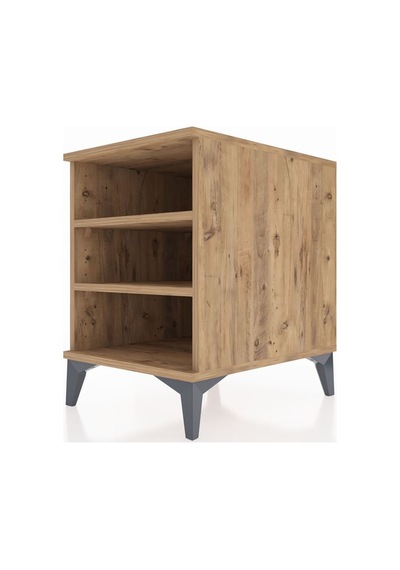 Kronos Komodin 2 Raflı 44x59x64 Çam-çam Çam