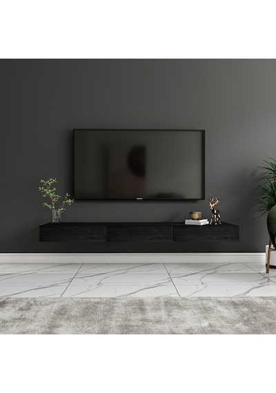 Avalon 3 Kapaklı Duvara Monte Tv Sehpası 140 Cm, Modern Minimal Tasarım, Tv Ünitesi - Ahşap Siyah Ahşap Siyah Avalon 3 Kapaklı Duvara Monte Tv Sehpası 140 Cm, Modern Minimal Tasarım, Tv Ünitesi - Ahşap Siyah Ahşap Siyah
