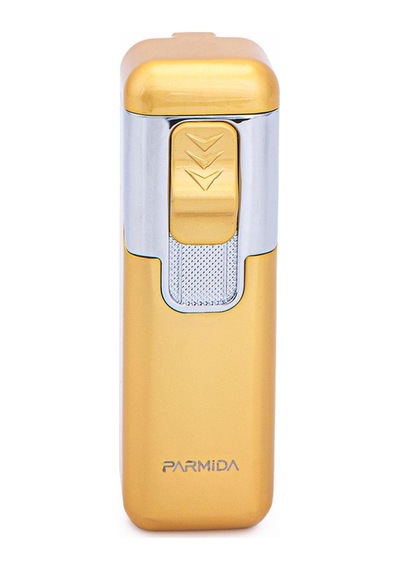 4 Torch Sarı-gümüş Metal Puro Çakmağı - Tr7222