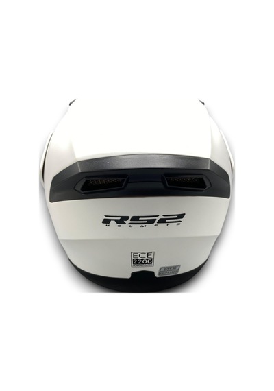 Motosiklet Rs2 Kask Çene Açılır Güneş Vizörlü Mat-white Mat Beyaz