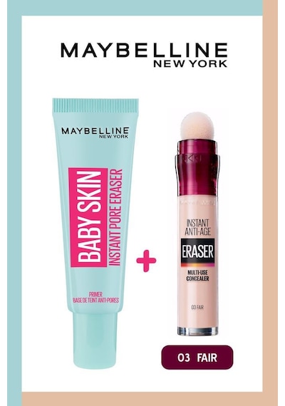 Maybelline New York Baby Skin Makyaj Bazı + Instant Eras 03