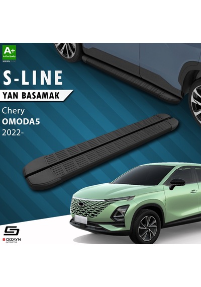 S-dizayn Chery Omoda5 S-line Siyah Yan Basamak 183 Cm 2022 Üzeri