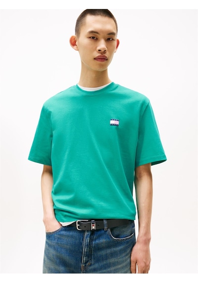 Tommy Hilfiger Tjm 90s Pop Col Nw Clsc T Ext Erkek Mavi T-shirt - Dm0dm21785 Mavi