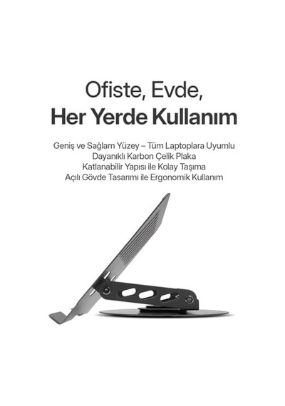 Power-way 360 Dönebilen Metal Ayarlı Macbook & Notebook Standı