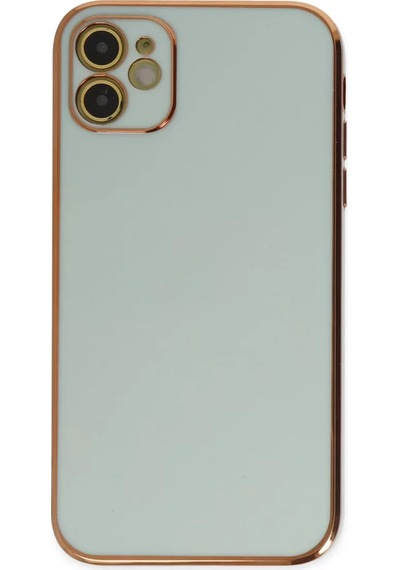 Newface Apple, Uyumlu iPhone 12 Kılıf Volet Silikon - Açık Yeşil