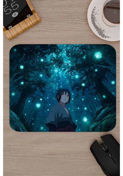 Naruto Sasuke Anime V5 - 22x18 Gaming Kauçuk Kaymaz Taban Mouse Pad Fare Altlığı