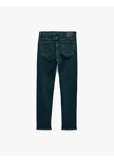 Koton Normal Bel Cepli Pamuklu Slim Fit Jean Pantolon - Brad Jean Ovd 7wam40306nd