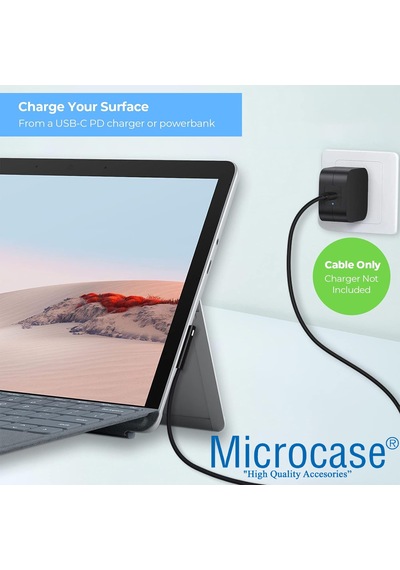 Surface Pro 3-4-5-6-7-8 Type-c Pd Şarj Kablosu 150cm-al4145