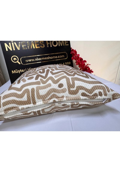 Nivemeshome Lucca Pl02 Yeni Sezon Kırlent Kılıfı Kahve 45 X 45