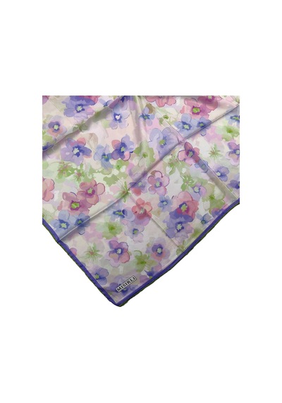 Mim Eşarp Mısırlı Eşarpları Silky Cocoon Trend Polyester Twill Sport Eşarp İndigo