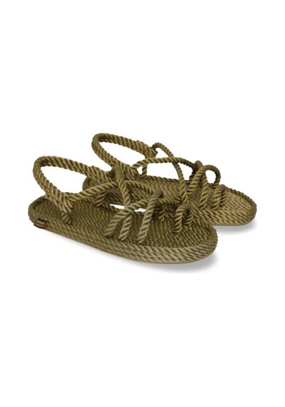 Nomadic Republic İbiza Kauçuk Tabanlı Kadın Halat Sandalet IBZ.0011.K.T-R0641 Haki