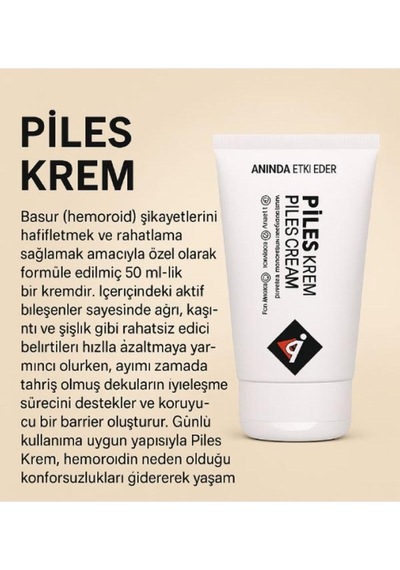 Piles Rahatlamanız Için Yeni Formüllü Çözümünüz Bakım Kremi 50 Ml X 2 Adet
