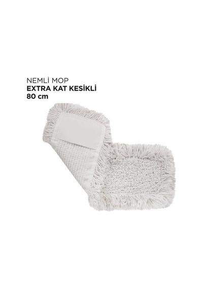 Yedek Nemli Mop 80cm Beyaz