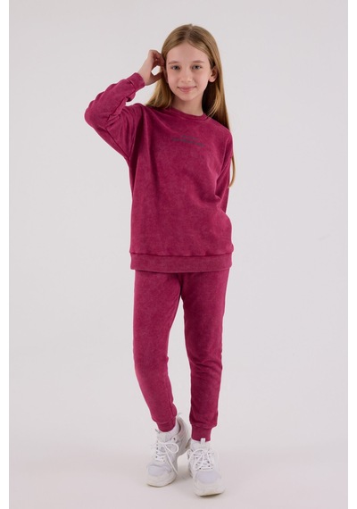 Rolypoly Kız Çocuk Bordo Eşofman Takımı Bordo