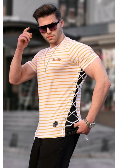 Madmext Yandan Bağcıklı Camel Tişört 2567-camel Camel