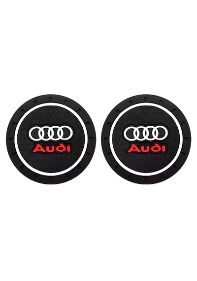 Siyah Silikon Bardak Altlığı Audi İle Uyumlu A1 A3 A4 A5 A6 Q5