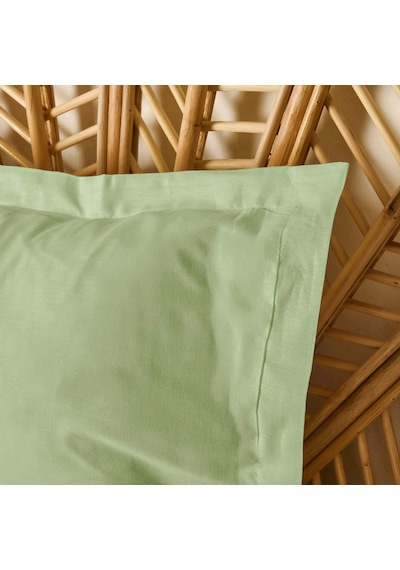 Soft Basic Oxford Saten 2'li Yastık Kılıfı - Yeşil - 50x70 Cm Çok Renkli