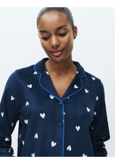Marks & Spencer Desenli Pijama Takımı T37004622F Lacivert