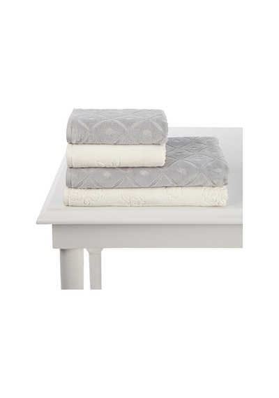Özdilek Mayra Kadife Havlu Set 43793 Gri