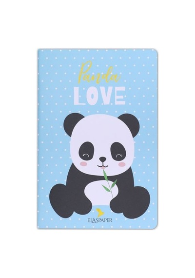 Panda Love Mavi Defter