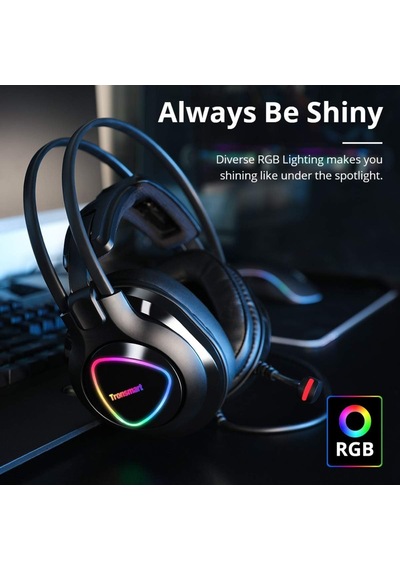 Glary 7.1 Mikrofonlu Rgb Oyuncu Kulaklığı, Siyah
