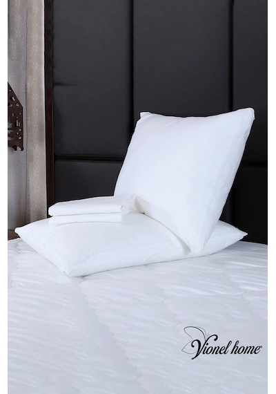 Vionel Home Pamuklu Beyaz İç Astar Fermuarlı Yastık Kılıfı 50 x 70 CM 10'lu
