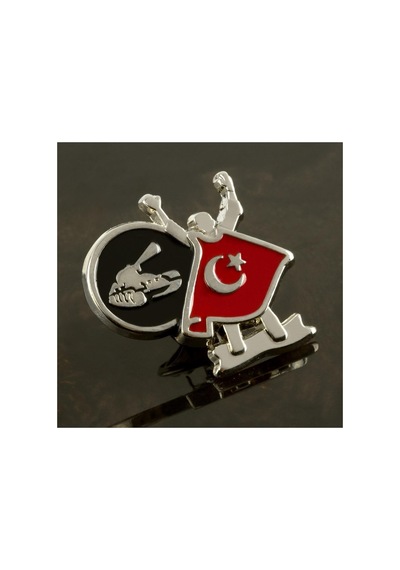 Ay Yıldız Yaka Rozet Gümüş Rengi 00893794
