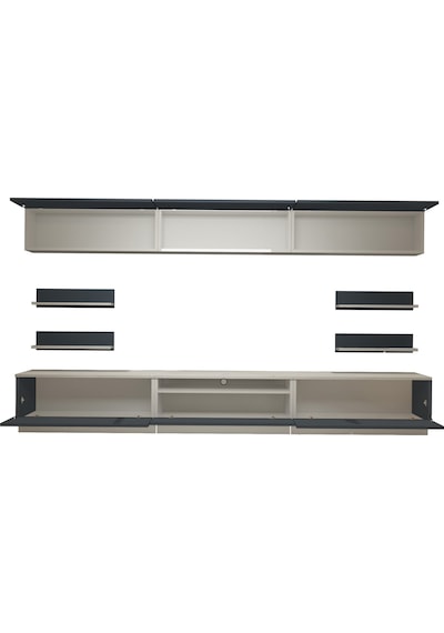 Decoraktiv Trendstyle 8ys Mdf Tv Ünitesi Tv Sehpası Beyaz - Antrasit