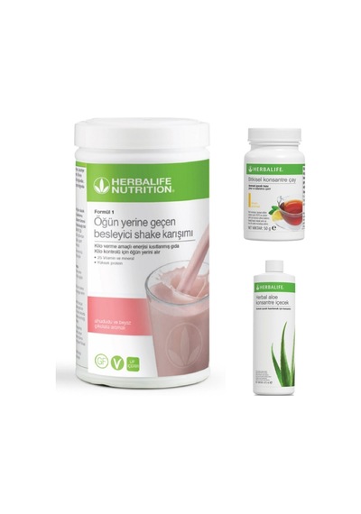 Herbalife Başlangıç Paketi Ahududu Aromalı Shake+limonlu Çay+aloevera Suyu
