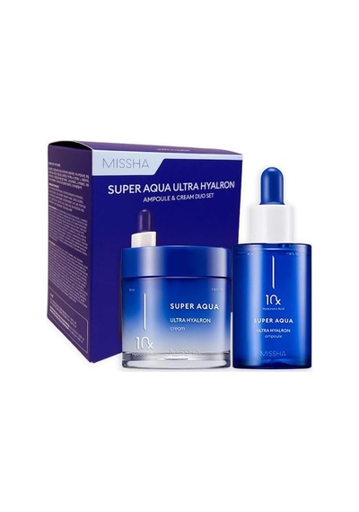 10 Farklı Hyalüronik Asit İçeren Bakım Seti Super Aqua Ultra Hyalron Ampoule&cream Duo Set, 8377