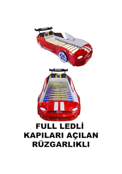 Kırmızı Arabalı Yatak Kapıları Açılan Mst Gt Full Ledli Rüzgarlıklı Kırmızı Arabalı Yatak Kapıları Açılan Mst Gt Full Ledli Rüzgarlıklı