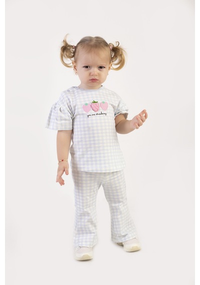 Harika Kids Kız Bebek İspanol Paça Alt-üst Takım 001