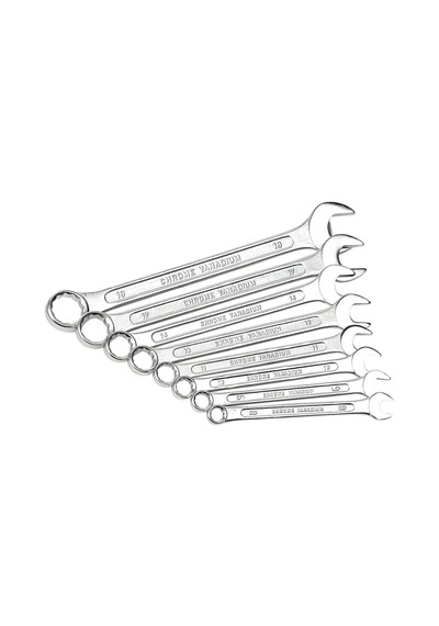 Açık Ağızlı Halka Anahtar Seti, 8 Parça, 8-19 Mm, Cv, Gs, M 130-08dın