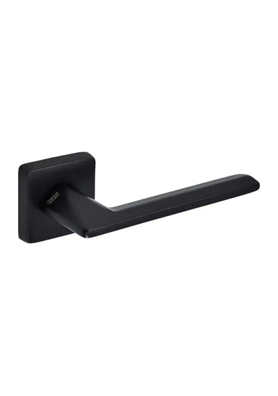 Sese Eliz Modeli Yale Rozetli Dış Kapı Kolu Siyah Renk 200-201r-03-02