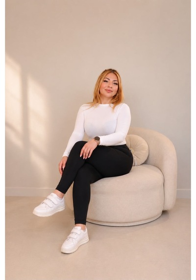 Öners Kadın Büyük Beden Battal Toparlayıcı Yüksek Bel Premium Kumaş Tayt Siyah Siyah