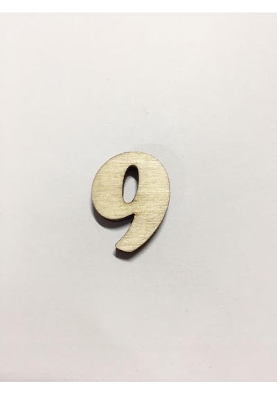 2.5 Cm Ahşap Harf ve Rakamlar - 9