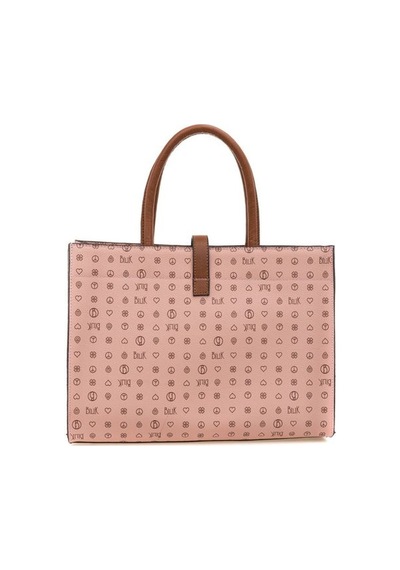 Bilik Deri Monogram Pembe/taba Kadın Omuz Çantası Sym 517-mn 001