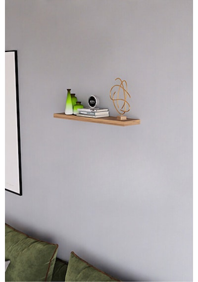 Alpa Ev Mobilya Minimal Tekli Duvar Rafı Seti Dekoratif Raf 50x15 Cm Atlantik Çam
